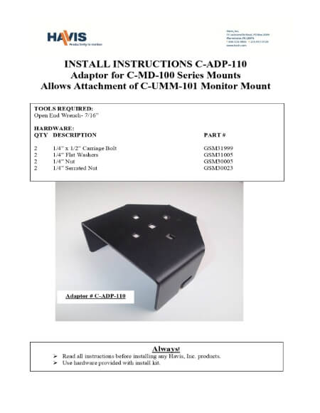 Installation Instructions (PDF)
