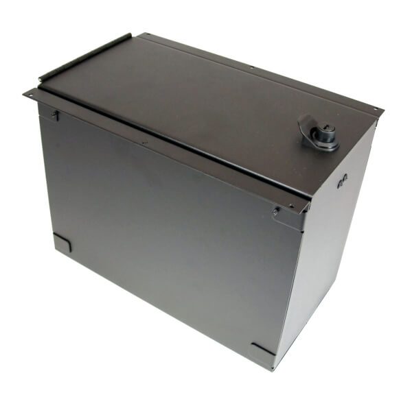 13″ Accessory Pocket W/Hinged Lid & Lock, 9.5″ Deep