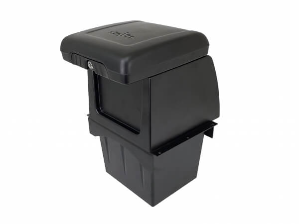 Internal Mount Armrest with Lockable Accessory Pocket