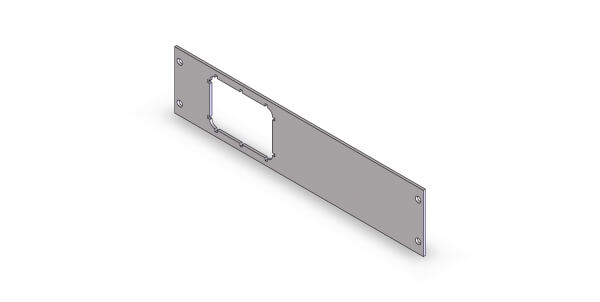 1-Piece Equipment Mounting Bracket, 2″ Mounting Space, Fits Factory USB/AUX module for the 2013-2017 Dodge Ram