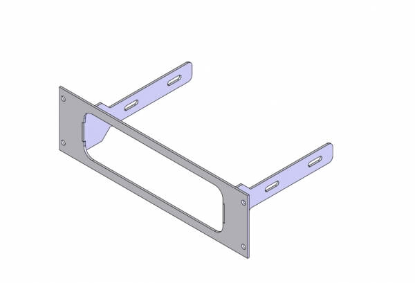 1-Piece Equipment Mounting Bracket, 2.5″ Mounting Space, Fits Icom America IC-A120 radio