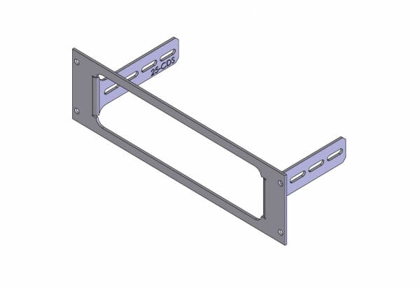 1-Piece Equipment Mounting Bracket, 2.5″ Mounting Space, Fits Motorola CDM 750, 1250, 1550