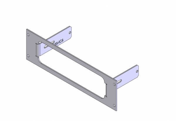 1-Piece Equipment Mounting Bracket, 2.5″ Mounting Space, Fits Icom America self-contained radios