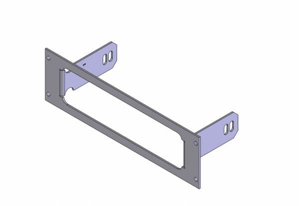 1-Piece Equipment Mounting Bracket, 2.5″ Mounting Space, Fits Motorola PM 400
