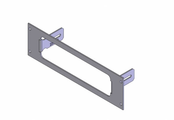 1-Piece Equipment Mounting Bracket, 2.5″ Mounting Space, Fits Kenwood TK-8180, TK-7180, TK-7160, TK-8160