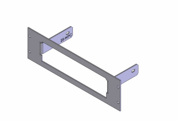 1-Piece Equipment Mounting Bracket, 2.5″ Mounting Space, Fits Whelen PCCS9RW switch box