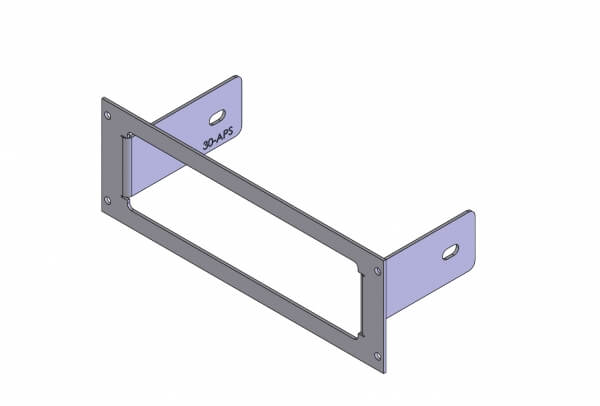 1-Piece Equipment Mounting Bracket, 3″ Mounting Space, Fits Motorola APX-4500 Self-contained Radio