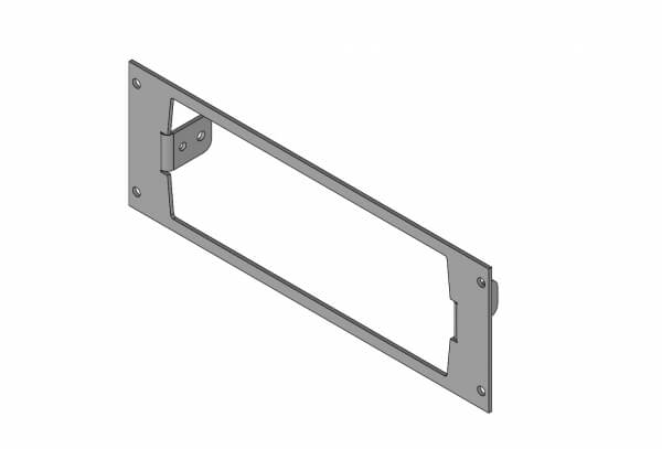 1-Piece Equipment Mounting Bracket, 3″ Mounting Space, Fits Kenwood KCH-20R remote radio