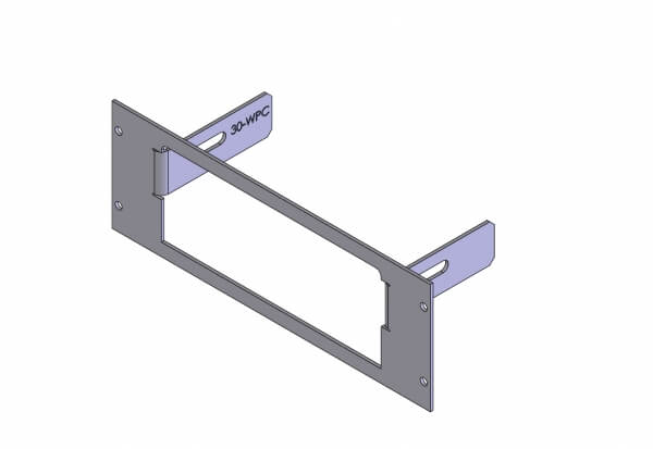 1-Piece Equipment Mounting Bracket, 3″ Mounting Space, Fits Whelen Power Control Center