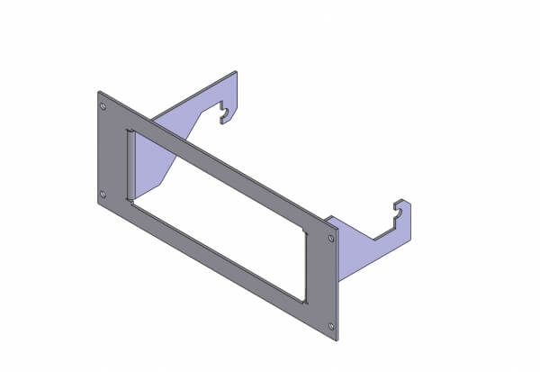 1-Piece Equipment Mounting Bracket, 3.5″ Mounting Space, Fits Federal Signal PA-300