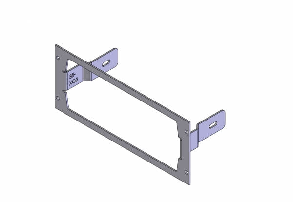 1-Piece Equipment Mounting Bracket, 3.5″ Mounting Space, Fits Harris/L3Harris XG-25M model DM-M78B