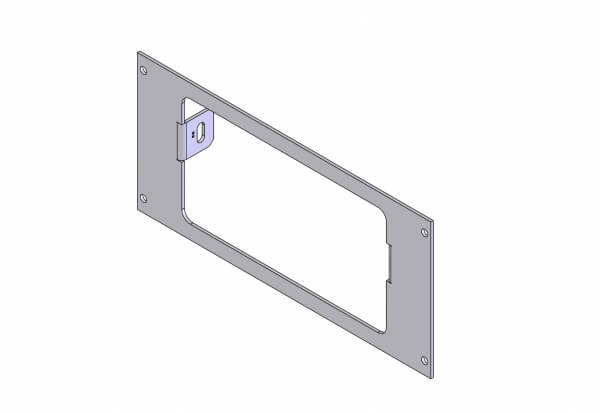 1-Piece Equipment Mounting Bracket, 4″ Mounting Space, Fits Whelen 295HFS Series