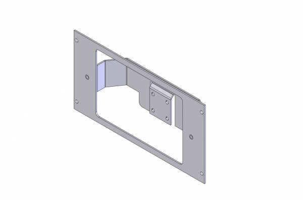 1-Piece Equipment Mounting Bracket, 4.5″ Mounting Space, Fits L3 Mobile-Vision Flashback 3 Display