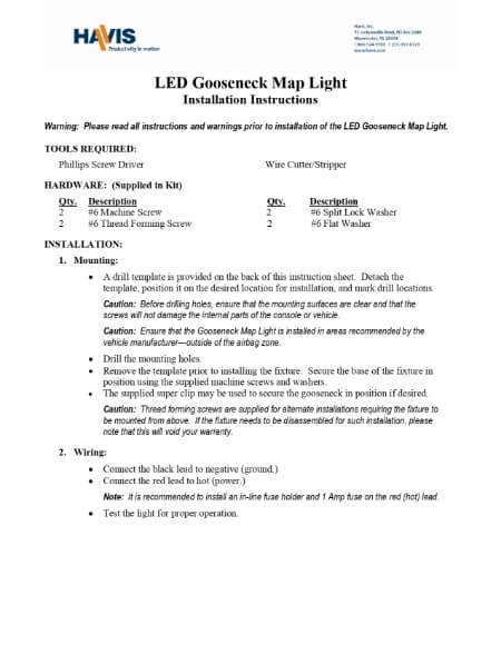 Installation Instructions (PDF)
