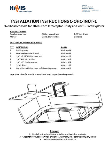 Installation Instructions (PDF)