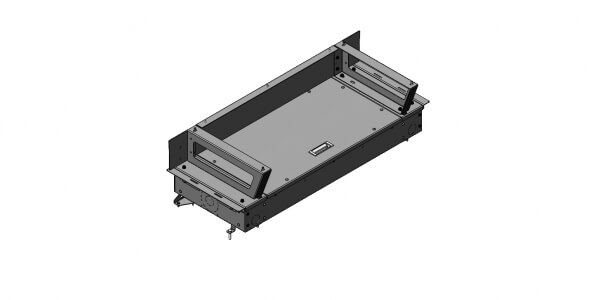 Forward Electronics Mounting Trunk Tray Storage Box with Low 7″ Risers for 2021-2025 Chevrolet Tahoe with Havis K9-XL or K9-PT