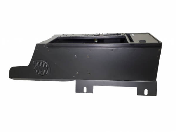 Vehicle-Specific 19″ Wide Flat Console With PocketJet 6 & 7 Printer Mount for 2019-2025 Chevrolet Silverado and GMC Sierra