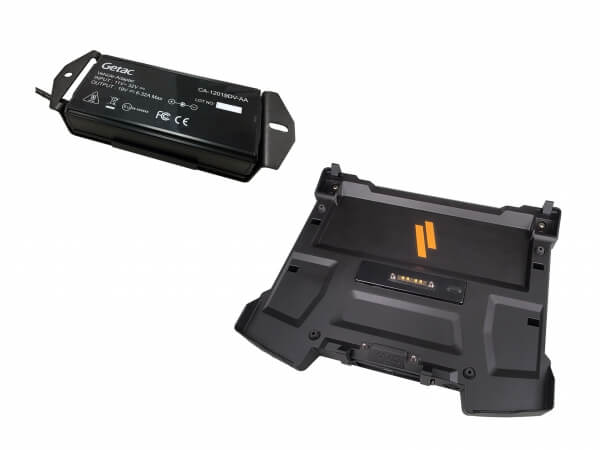 DISCONTINUED – Cradle For Getac S410 Notebook With External Power Supply with Lighter Plug