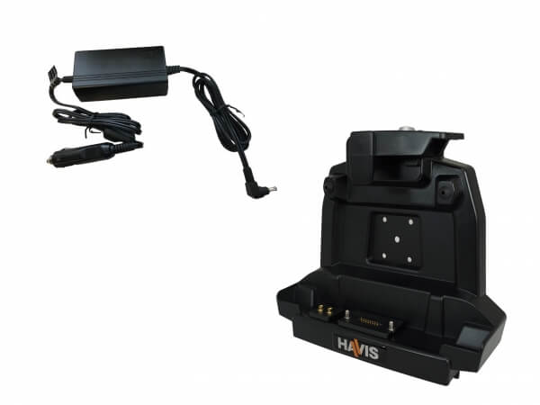 DISCONTINUED – Docking Station For Getac ZX70 Tablet With Power-Only POGO Connector, Dual Pass-Thru Antenna Connections & External Power Supply