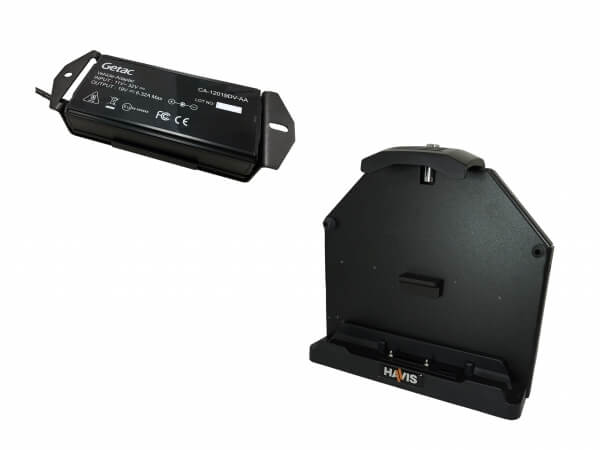 DISCONTINUED – Cradle  For Getac A140 Tablet With External Power Supply with Lighter Plug
