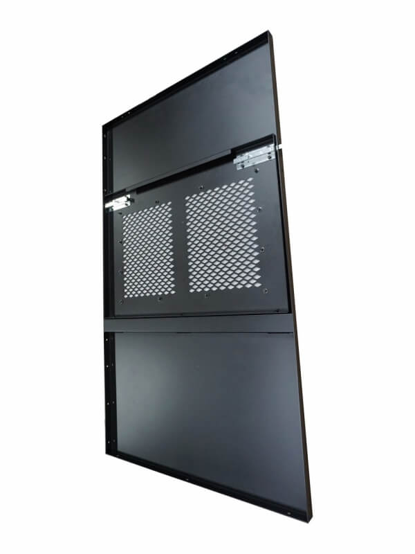Front partition for 2015-2025 Ford Transit window van with medium roof and side sliding door