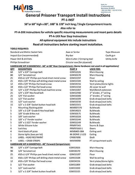 Installation Instructions (PDF)