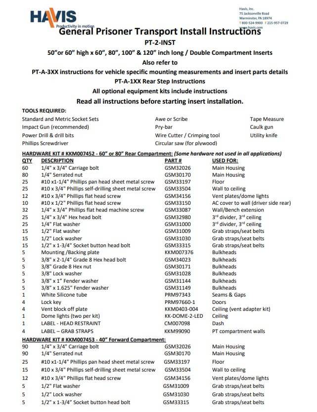 Installation Instructions (PDF)