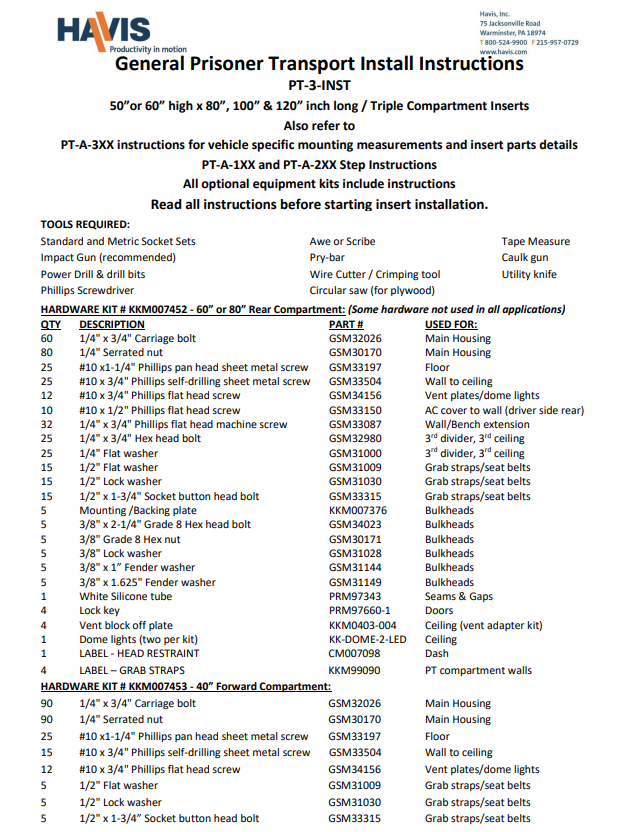 Installation Instructions (PDF)