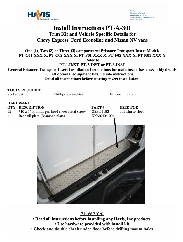 Installation Instructions (PDF)