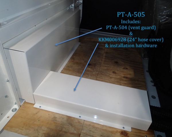 Prisoner Transport option to be used with PT-A-503 vent adaptor kit