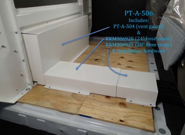 Prisoner Transport option to be used with PT-A-503 vent adaptor kit