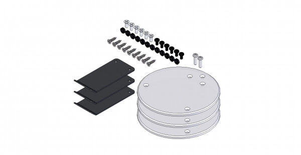 Prisoner transport clear protective guard and Mount bracket kit for customer supplied camera system