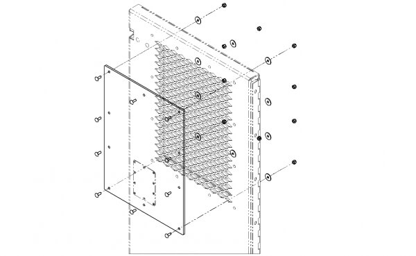 Clear Polycarbonate Prisoner Transport door window cover option