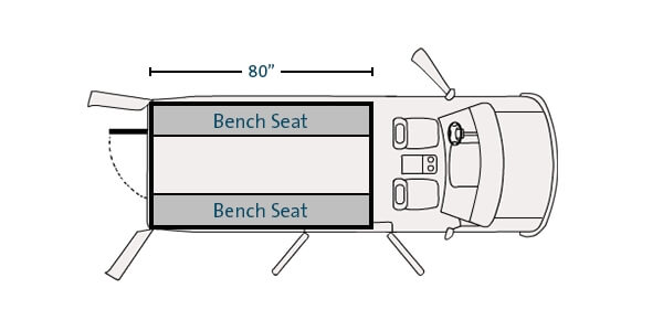 Prisoner Transport Insert For 2015-2024 Ford Transit Low Roof Standard Length 130″ WB Cargo Van