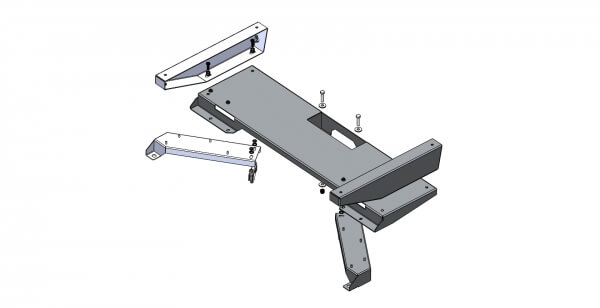 Modular Storage Drawer Mount for 2020-2024 Ford Interceptor Utility