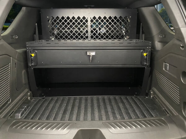 Basic Wide Drawer Package for 2021-2024 Chevrolet Tahoe with Havis K9-XL or K9-PT