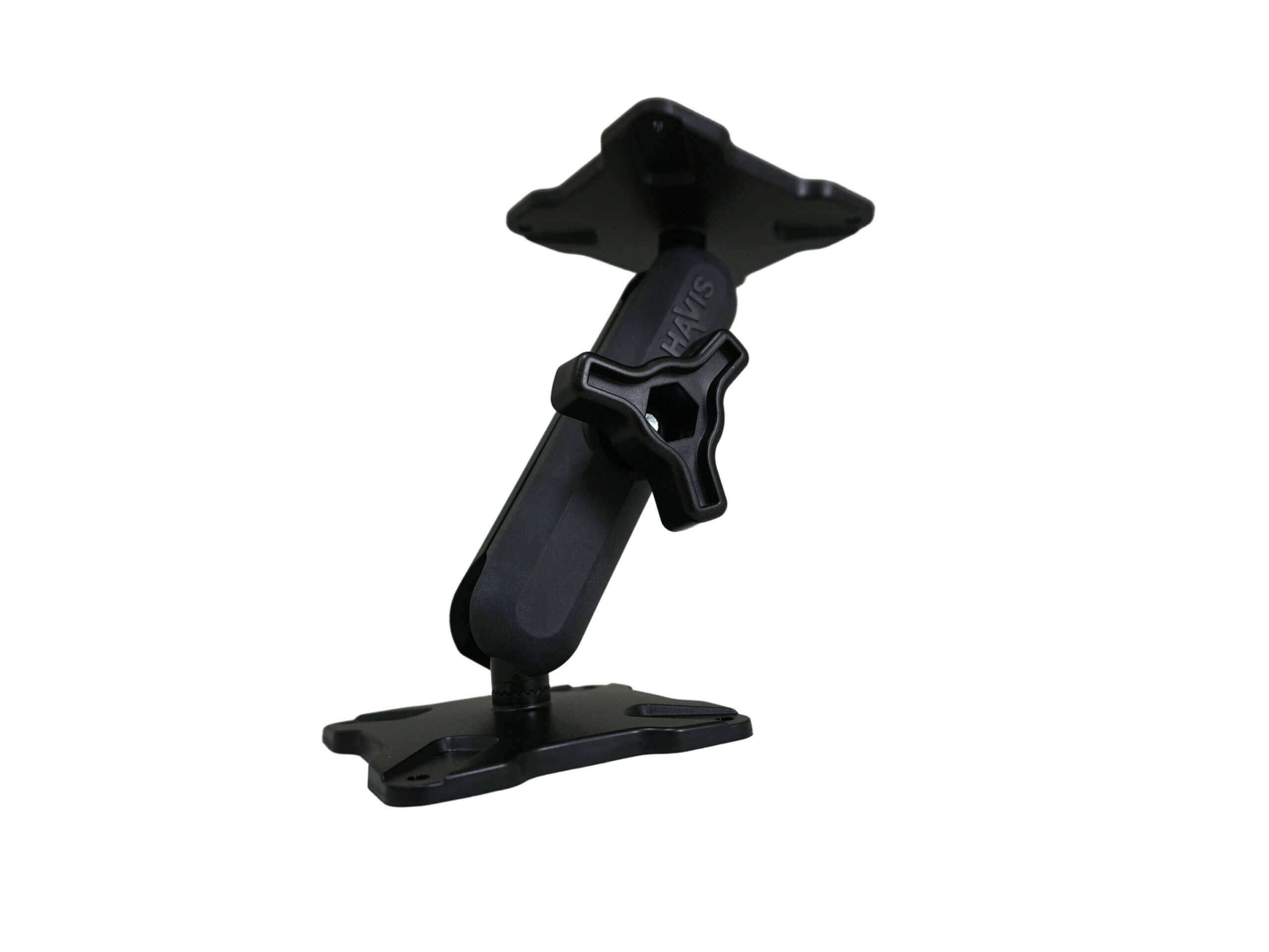 Dual Ball Mount with 1.00″ Knob-Style Long Housing & Two Standard Stem VESA 75 Plates