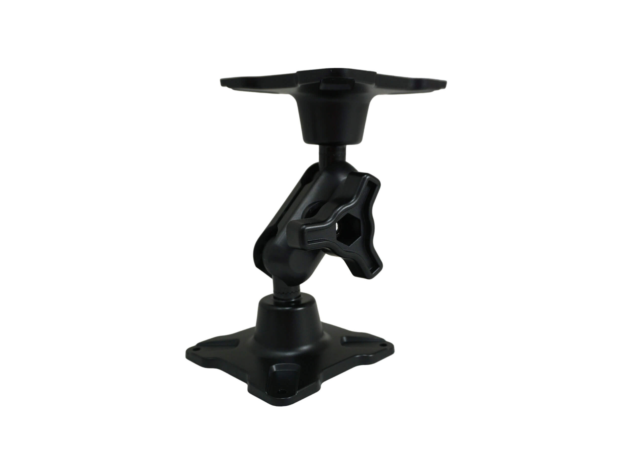 Dual Ball Mount with 1.00″ Knob-Style Standard Housing & Two Long VESA 75 Plates