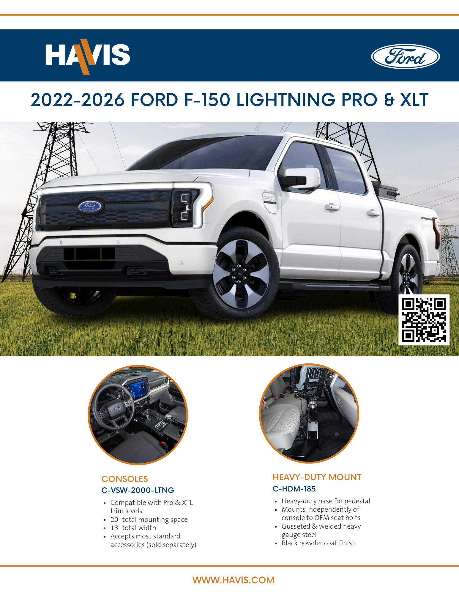 2022-2026 Ford F-150 Lightning Pro & XLT Sales Sheet – Work Truck