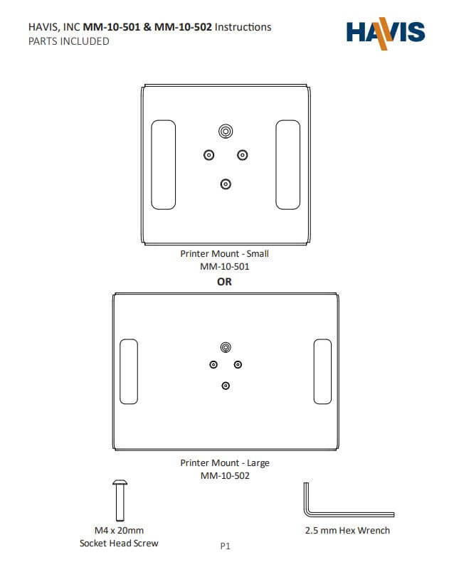 MM-10-501 & MM-10-502 Customer Installation Instructions