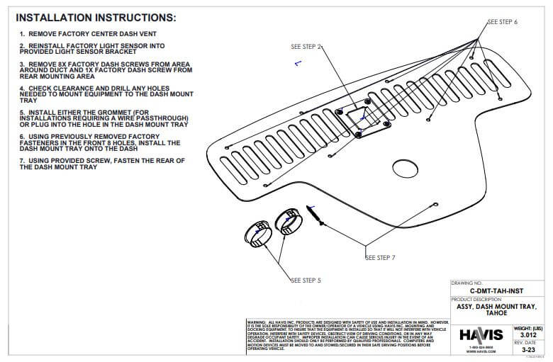 Installation Instructions