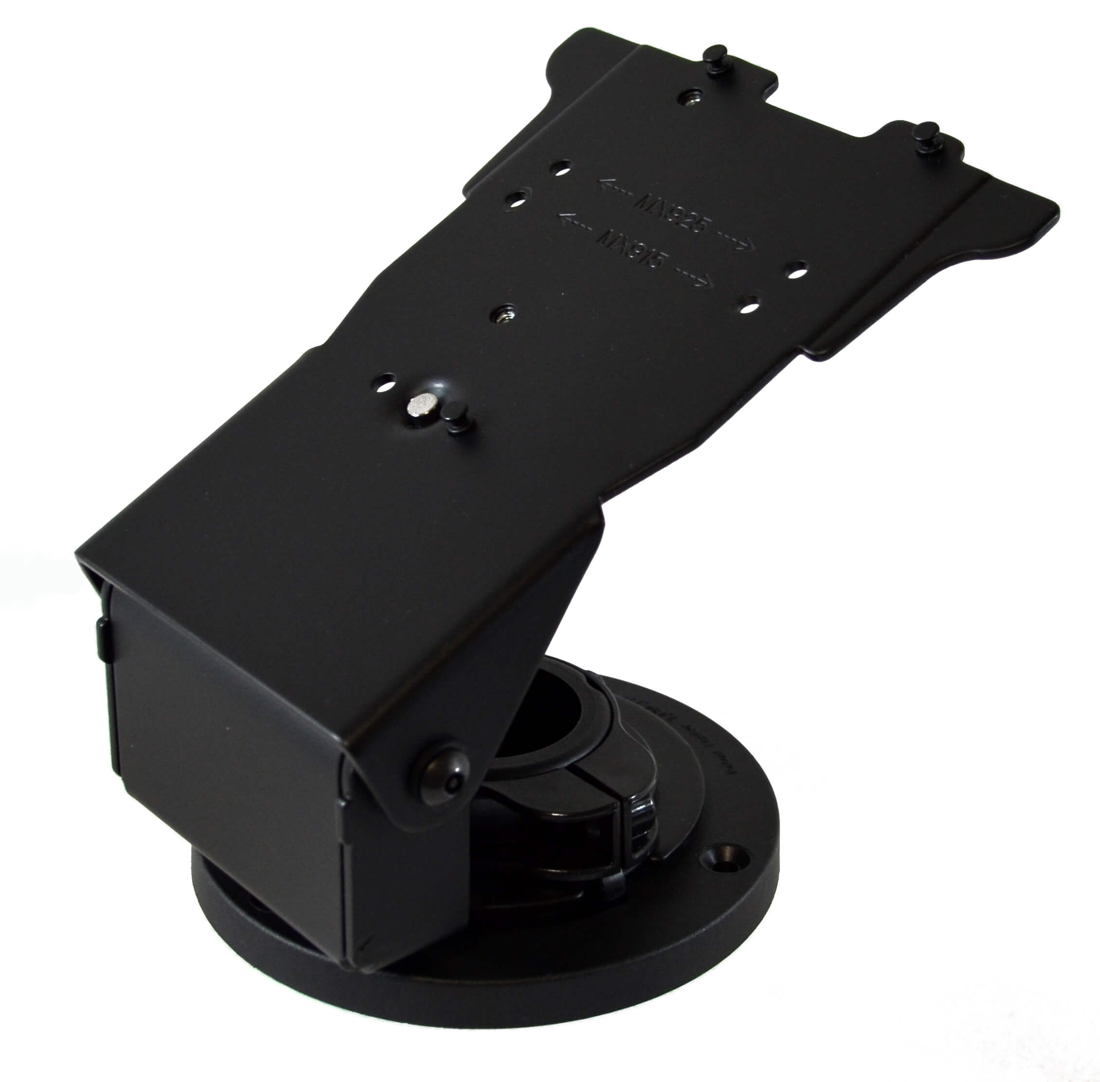 Round Base Metal Stand with EMV Card Clearance for Verifone MX915/MX925/M424/M425 Payment Terminals