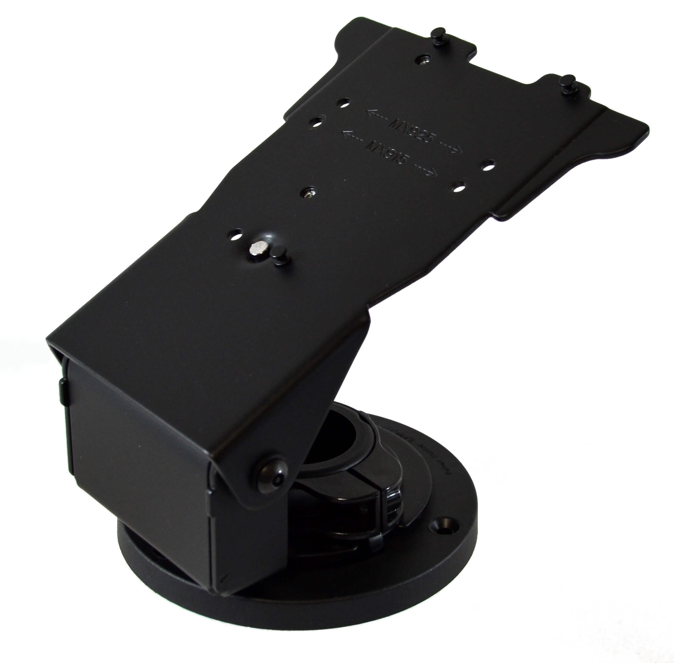Round Base Metal Stand with EMV Card Clearance for Verifone MX915/MX925/M424/M425/ M440/M450 Payment Terminals