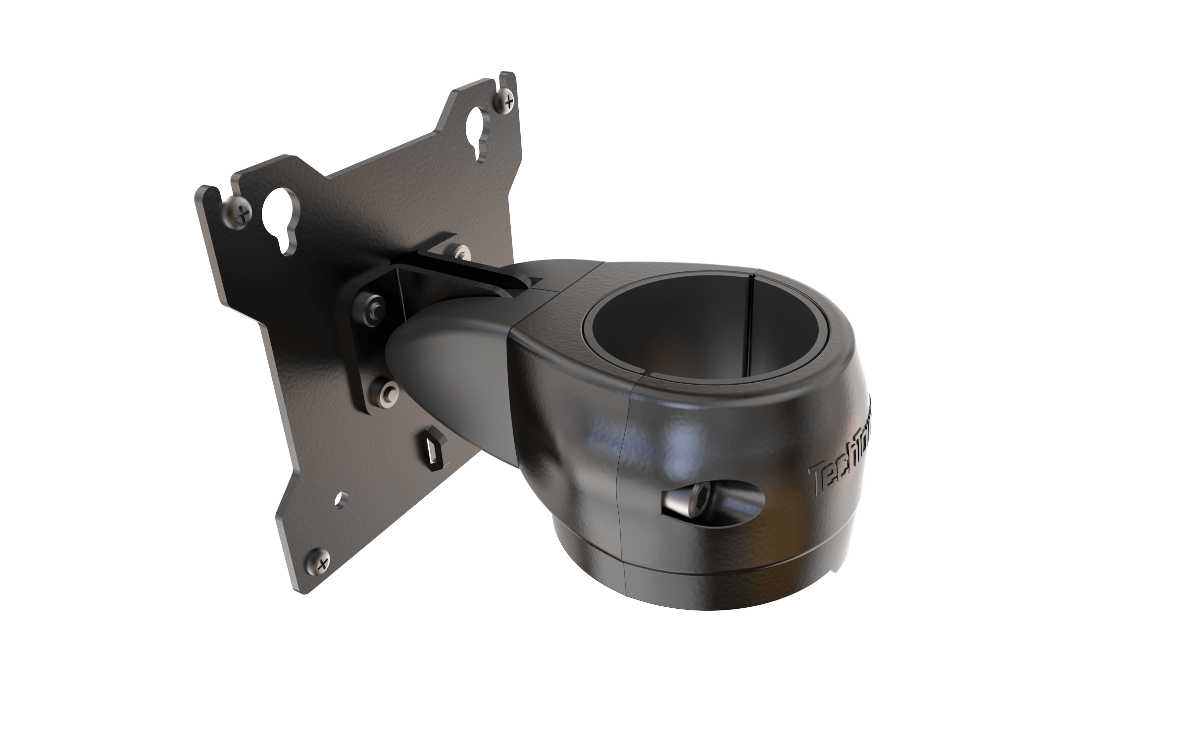 TechTower, Monitor Mount, Single Pivot with Rotating Pole Clamp