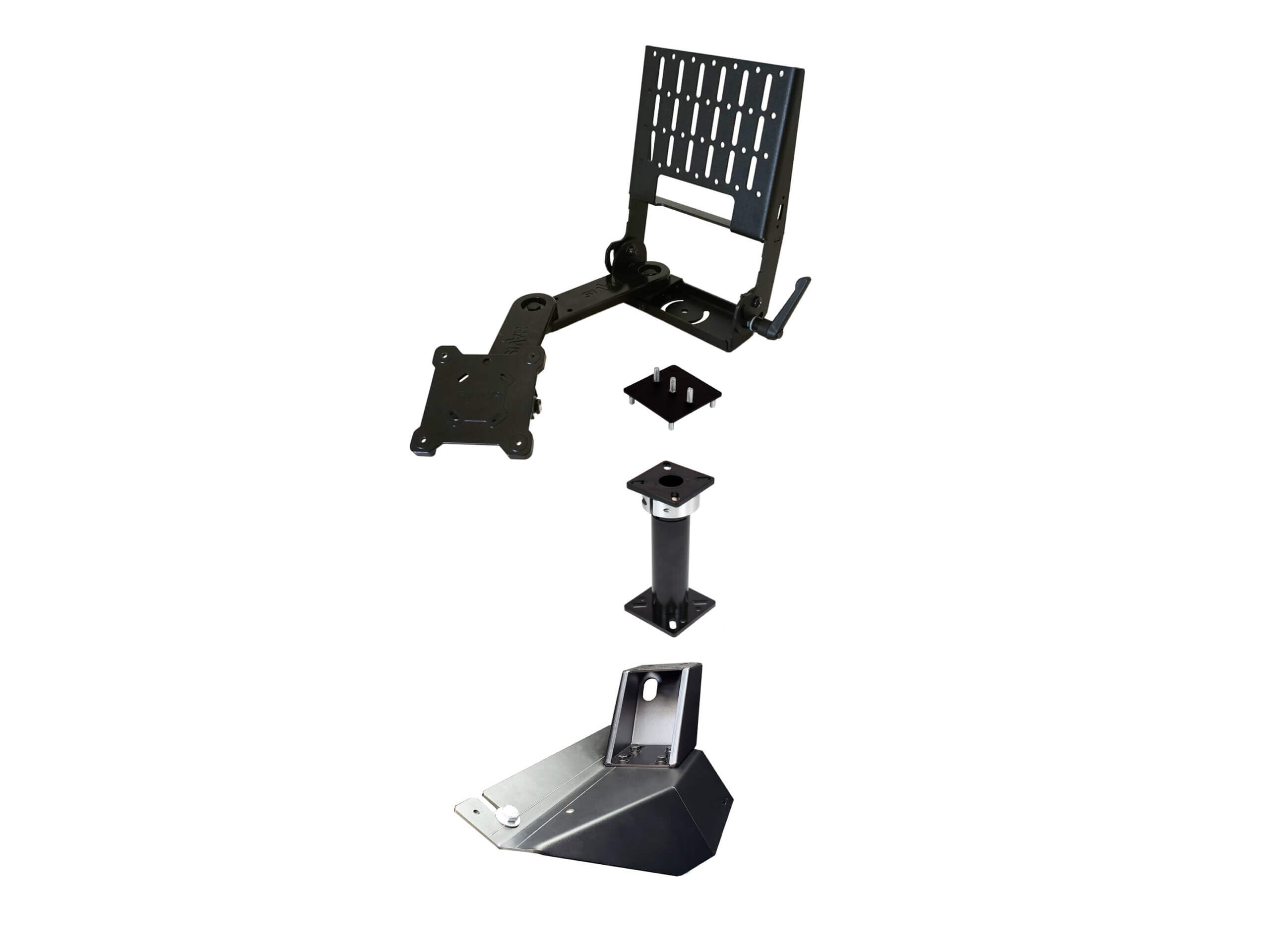 Standard Tablet Pedestal Mount Package for 2019‐2025 Ram 1500 Pickup Truck (5th gen- Body Code DT)