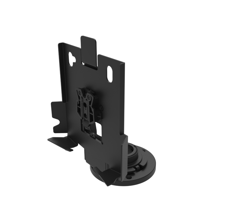 Round Base Metal Stand with EMV Card Clearance for Ingenico Lane 8000 Payment Terminals
