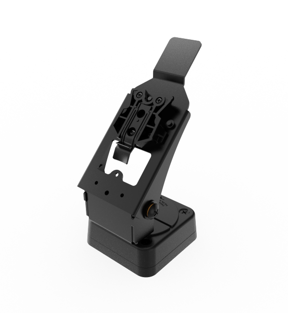 Square Base Metal Stand with EMV Card Clearance for Ingenico Lane 3000, Lane 3600, & 7000 Payment Terminals