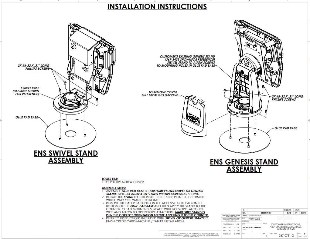 Customer Instructions