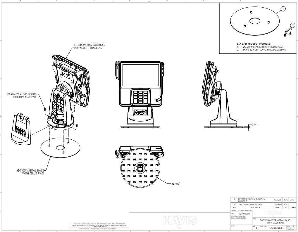Customer Verification Drawing