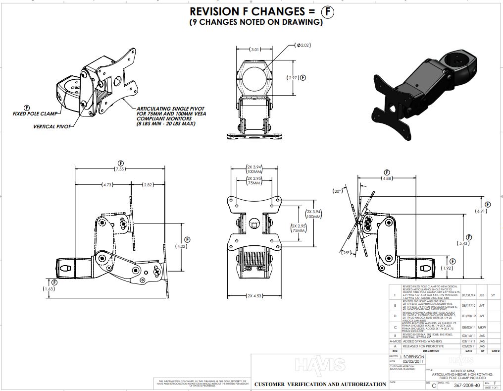 Customer Verification Drawing